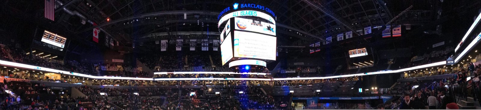 Interior of Barclays Center in Brooklyn for a concert