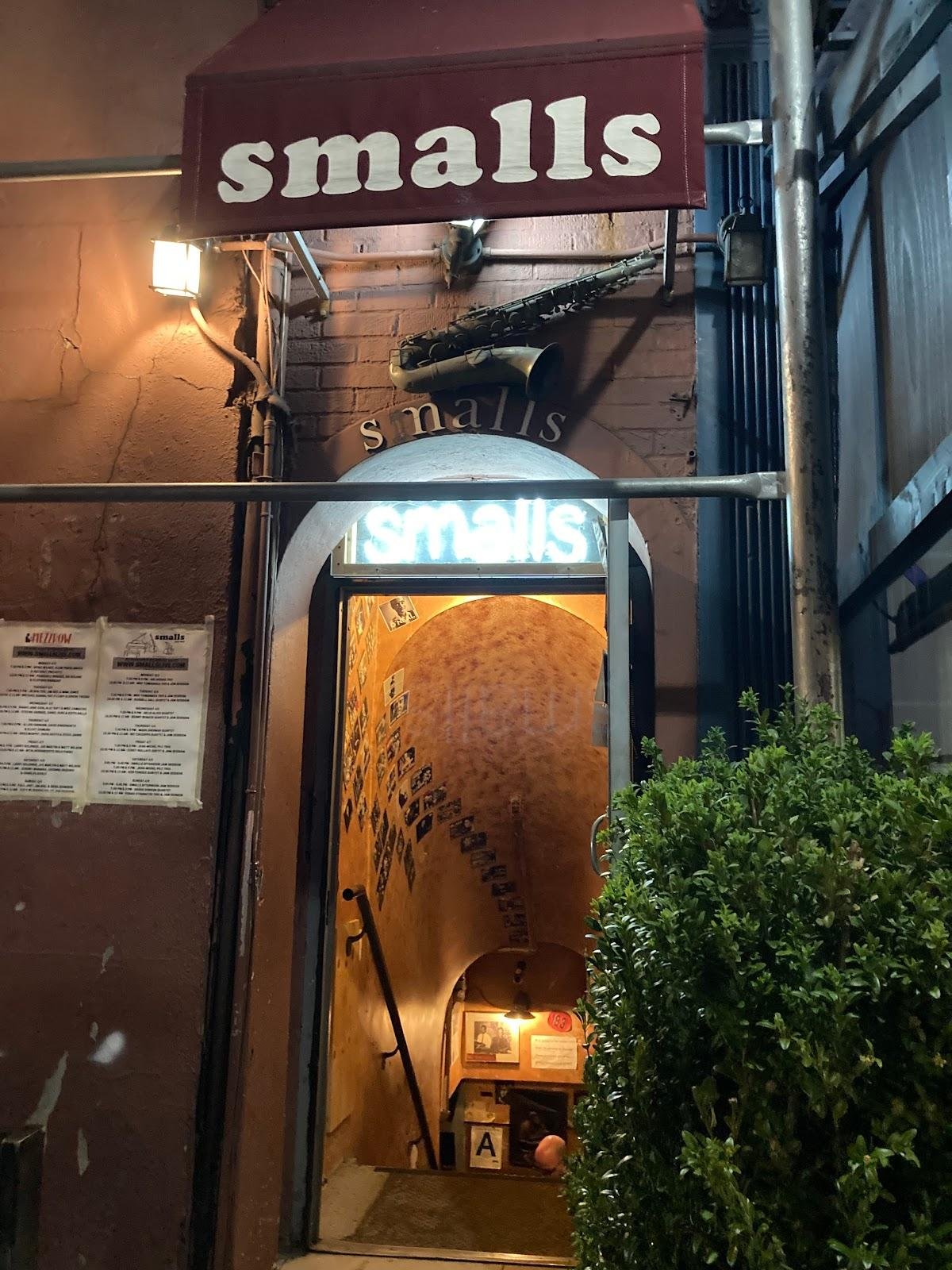 Entrance to Smalls Jazz Club in Greenwich Village, New York City