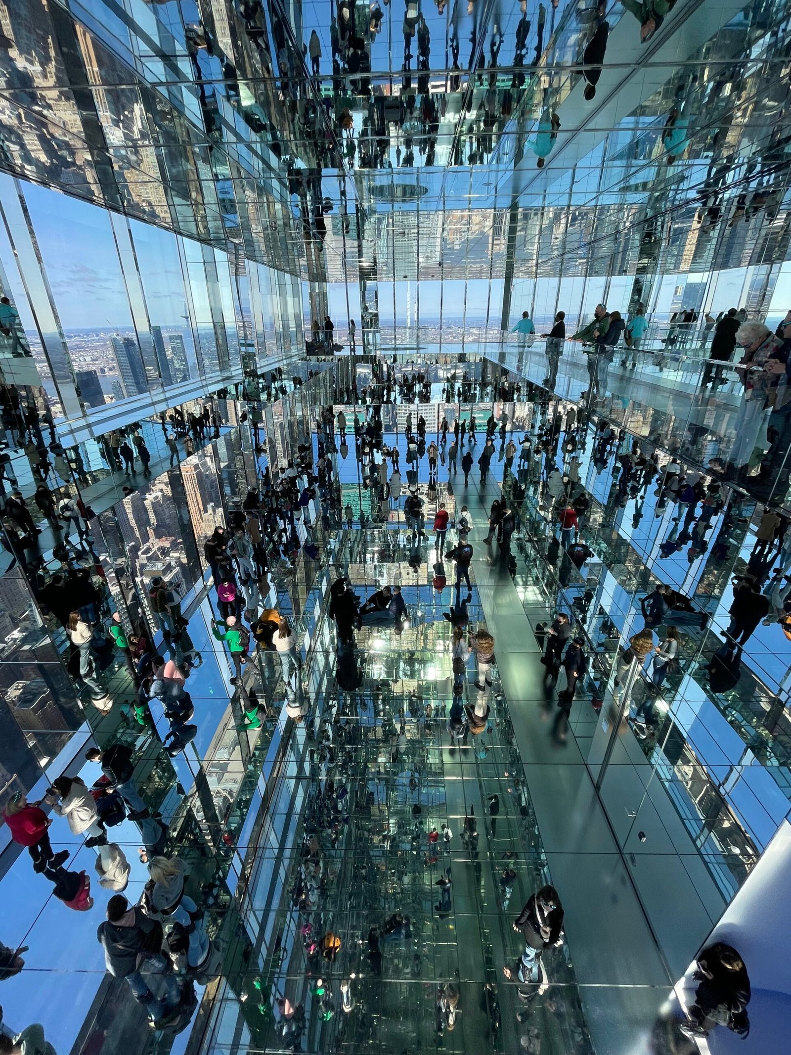 Mirrored interior at SUMMIT One Vanderbilt in New York City