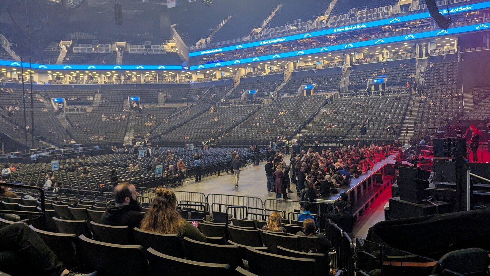 Interior of Barclays Center in Brooklyn for a concert